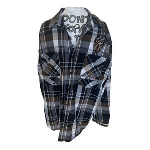 Men’s Red Ape Men’s Big Tall Long Sleeve Casual Shirt Size 2XL